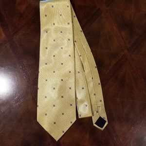 DingHao Men's Necktie - Yellow flower print